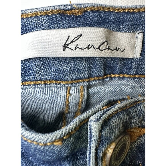 Kancan Medium Wash‎ Skinny Distressed Ripped Jeans Women's 9/28 - Picture 6 of 10
